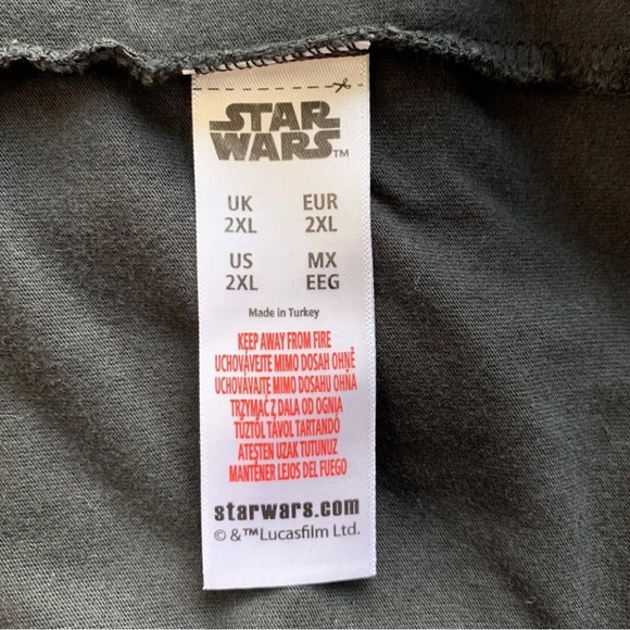 Vintage Star Wars T-Shirt Black/Dark Grey Storm Trooper  Size 2XL Chest 48” - Picture 8 of 12